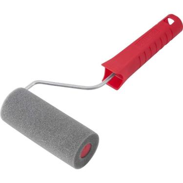 Imagem de Rolo de Espuma para Pintura 9cm 406-9 para Esmalte Verniz e Tinta Acrílica Cinza com Su...
