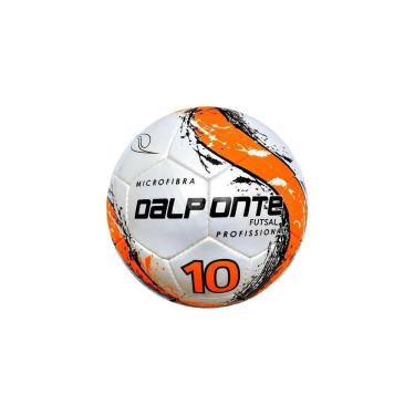 Imagem de Bola de Futsal 10 em Microfibra Costurada à Mão Branco com Câmara de Butyl e Miolo Removível Dalponte