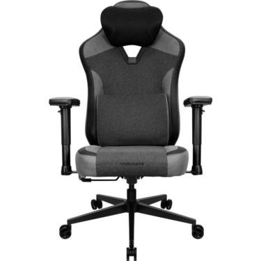 Imagem de Cadeira Gamer Eaze Loft Black Thunderx3 com Tecido Knit Respirável Encosto Reclinável e Almofadas Preto