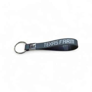 Imagem de Chaveiro de Silicone Texas Farm Resistente para Chaves e Bolsas, Cinza