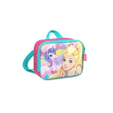 Imagem de Lancheira Escolar Infantil Barbie Unicornio Sereia LA39973