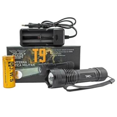 Imagem de Lanterna Tática JYX 8875 LED T9 5.4 Milhões Lumens Recarregável Bateri