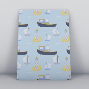 Imagem de Quadro sem moldura navio Fundo-Infantil-049-M2 - Quadros TAC 