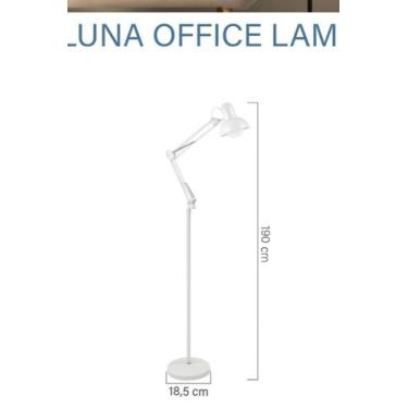 Imagem de Gmh Abajour Coluna Office 1 Lamp E27 Branco Ol-b - Gmh iluminação