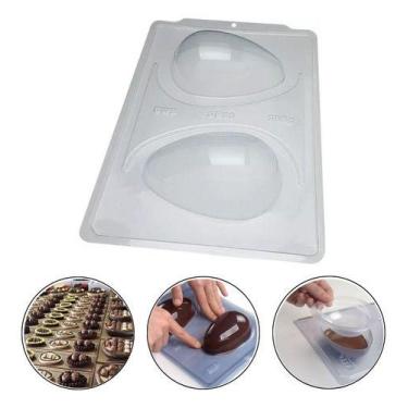Imagem de Forma Bwb Ovo Liso Páscoa 350g Acetato E Silicone Sp 50 Transparente -