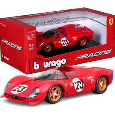 Imagem de Burago 1:24 Ferrari 330 P4 Daytona 1967 - Carro Esportivo Metal PlÃsti