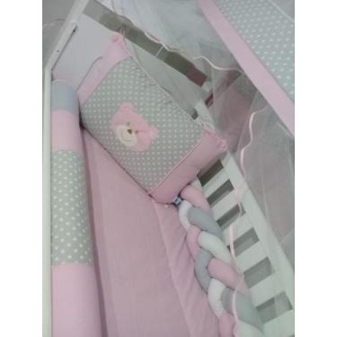 Imagem de Kit Berço Americano Ursinha Poá 9 Peças - P'Lukinha Baby