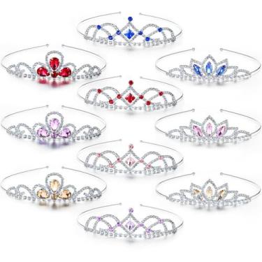Imagem de Tiara de cristal para meninas, aniversário de princesa, casamento - Hi