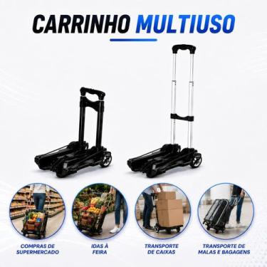 Imagem de Carrinho Multiuso IDEA, Leve e Fácil de Transportar, Estrutura Durável