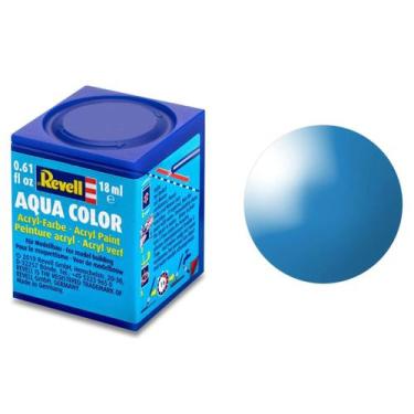 Imagem de Tinta Acrílica Aqua Color Azul Claro Brilhante 18 ml Revell 36150