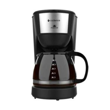 Imagem de Cafeteira Matinal 1,5lts Preta Inox 220v Cadence, Preto, Inox, 220V