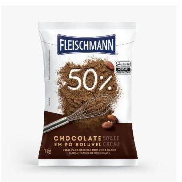 Imagem de Chocolate Em Pó Solúvel 50% 1kg - Fleischmann