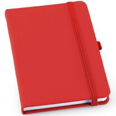 Imagem de Caderneta de Anotações 12x17cm 80 Folhas Sem Pauta - TopGet, Vermelho