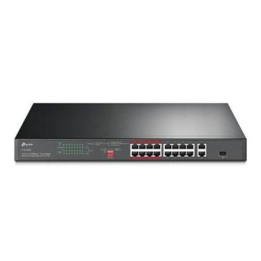 Imagem de Switch 16P 10/100MBPS Poe+ e 2P Gigabit TL-SL1218P SMB IMP - TP-LINK