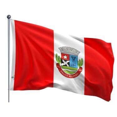 Imagem de Bandeira do Município de Paulo Afonso Uma Face Estampada Tamanho 90x12