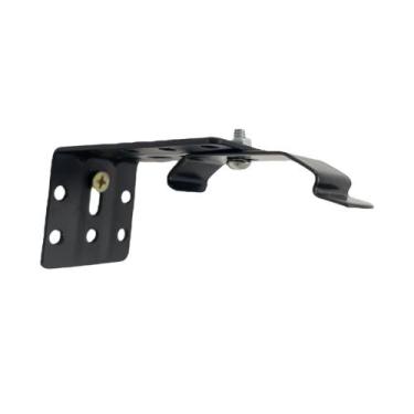 Imagem de Kit 5 suportes em L para trilho suíço duplo com presilha Preto -Instal