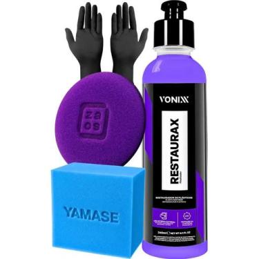 Imagem de Kit Restaurax 240ml Renova Plástico Vonixx Aplicador Zacs Ro - Congrat
