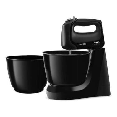 Imagem de Batedeira com pedestal Arno Batedeira Mini Chef Negra 127V SX1618B2, 1
