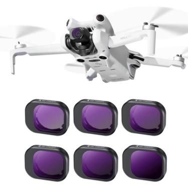Imagem de Kit 6 Filtros ND K&ampF Concept para DJI Mini 4 Pro ND1000 - 2081 - K&