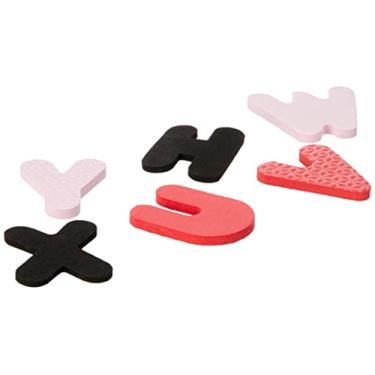 Imagem de Evamax Brinquedo Pedagógico Eva ABC+Vogais Grande 5mmX5cm, 93 Peças, 3 Anos ou Mais