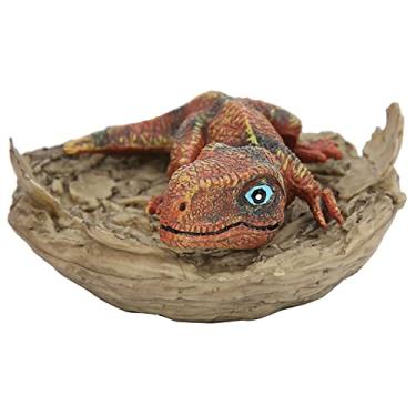 Imagem de Figura de dinossauro, modelo de filhote de dinossauro para crianças Modelo de dinossauro Dinossauros brinquedos para jardim de infância doméstico para meninos(Ninho de filhote de tiranossauro)