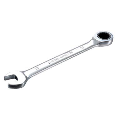 Imagem de KATUR Conjunto de ferramentas manuais de chave de catraca fixa de 13 mm e conjunto de ferramentas manuais de aço cromo vanádio combinação métrica terminada kit padrão (13 mm)