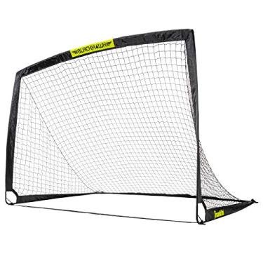 Imagem de Gol de futebol de quintal Franklin Sports Blackhawk – Rede de Futebol Infantil Portátil – Dobrável para Interior + Gols Externos – 2 m x 1 m – preto