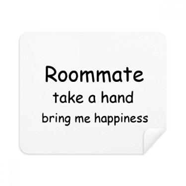 Imagem de Pano de limpeza Roommate Take A Hand Bring Me Happiness 2 peças de tecido de camurça