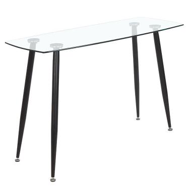 Imagem de Mesa De Centro Aparador Escrivaninha 110 cm Glass Preto Opt