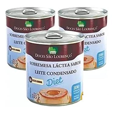 Imagem de 3x Sobremesa Láctea Leite Condensado diet SÃO LOURENÇO 335g