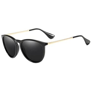 Imagem de Óculos de sol polarizados vintage para mulheres homens proteção UV400 óculos de sol fashion tendência clássico unissex polarizado óculos de sol, B, One Size