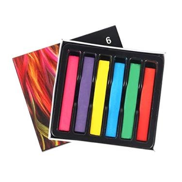 Imagem de Kiboule Conjunto Pastel Quadrado 6 Cores Pastel Macio Seco Ast Giz Pastel Sticks Não Tóxico para Escritório Escola Arte Desenho Pintura Suprimentos