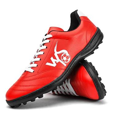 Imagem de Chuteira Society Campo Esporte Speed Unissex - Vermelho - 44