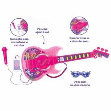 Imagem de Guitarra Infantil com Função MP3 - Barbie Dreamtopia - Fun Divirta-se