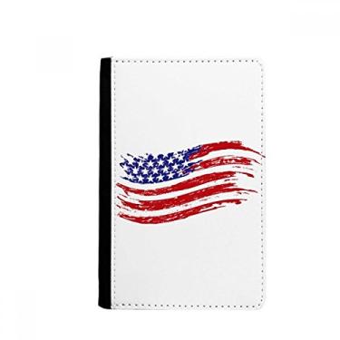 Imagem de Porta-passaporte com bandeira de país específica da América com estrelas e listras Notecase Burse capa carteira porta-cartão, Multicolor