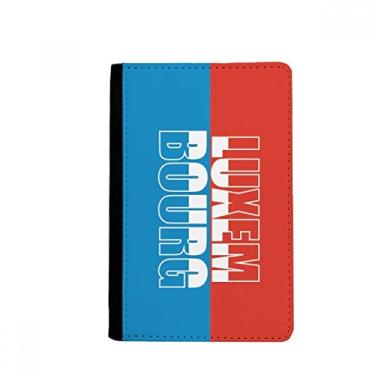 Imagem de Porta-passaporte com nome da bandeira do país do Luxemburgo para notas, bolsa de cartão, Multicolorido.