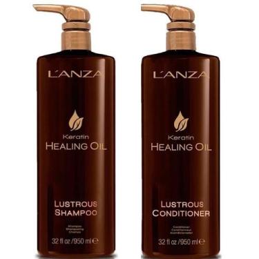 Imagem de Keratin Healing Oil Shampoo E Condicionador Lustrous 950ml - Lanza