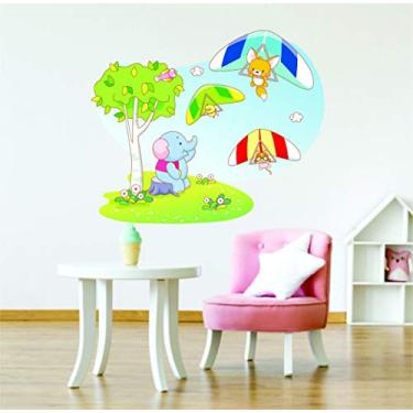 Imagem de Adesivo Infantil Cute Animal Zoo Tamanho 50cmx60cm