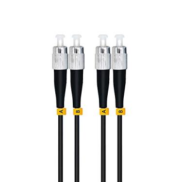 Imagem de Cabo de Fibra Óptica Duplex 50/125 da Jeirdus 50M FC para FC 10G OM3, 50 metros, multimodo FC-FC