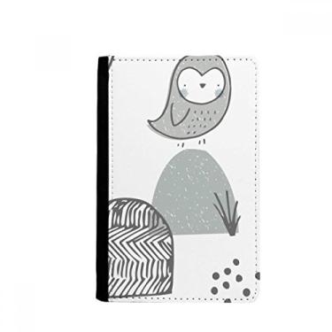 Imagem de Porta-passaporte com estampa nórdica de pássaro de desenho de gaiola de pássaro Notecase Burse capa carteira porta-cartões