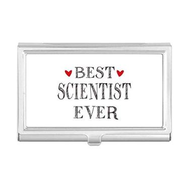 Imagem de Carteira com porta-cartões Best Scientist Ever com citação profissional