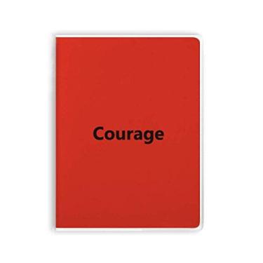 Imagem de Palavra de coragem com frases inspiradoras para caderno, capa de chiclete, diário de capa macia