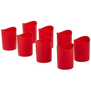 Imagem de Lekue Forma individual de vidro de shot para biscoitos, conjunto de 8, vermelho