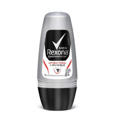 Imagem de Desodorante Rexona Rollon 50ml Masculino Antibacterial Invisible - Uni