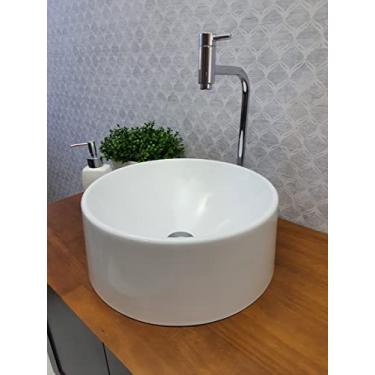 Imagem de Cuba Pia Tulipa De Banheiro De ApoioBranca 35x35cm Casa Laura Decor