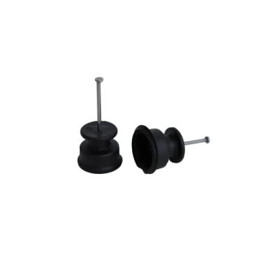 Imagem de Isolador Tipo Roldana C/Prego Cerca Elétrica 30x30 Com 50