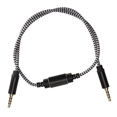 Imagem de Cabo Auxiliar Trançado de Náilon de 3,5 Mm, Adaptador de Entrada Auxiliar de Cabo AUX Macho para Macho para Fones de Ouvido, Carro, Aparelhos de Som Domésticos,