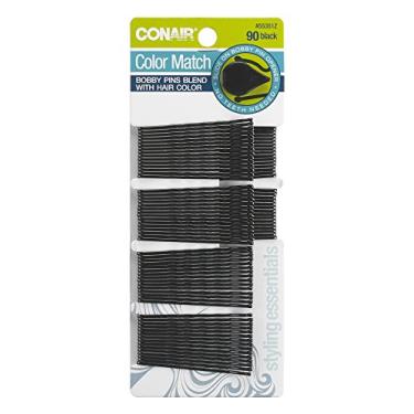 Imagem de Conair Grampos de cabelo da Styling Essentials, preto, 90 ct.