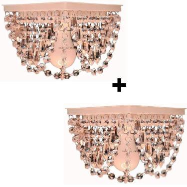 Imagem de Lustre cristal acrílico | Kit 2 lustres | Design moderno