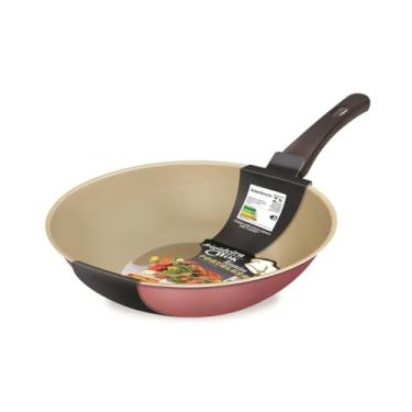 Imagem de Frigideira Wok Fortaleza sem Tampa Cereja 32CM